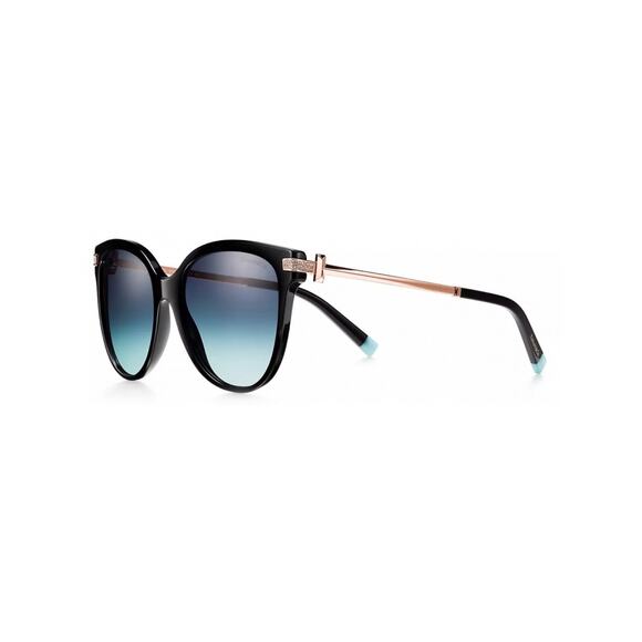 New TIFFANY & CO TF4193B 80019S Black Frame Blue Gradient Sunglasses, Authentic main image 8